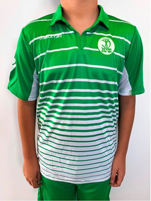 חולצת אימון ילדים פסים ירוק לבן